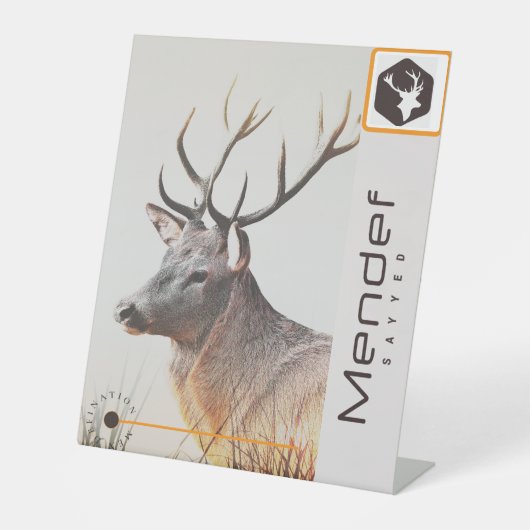 メンデフ 台座サイン (正面)