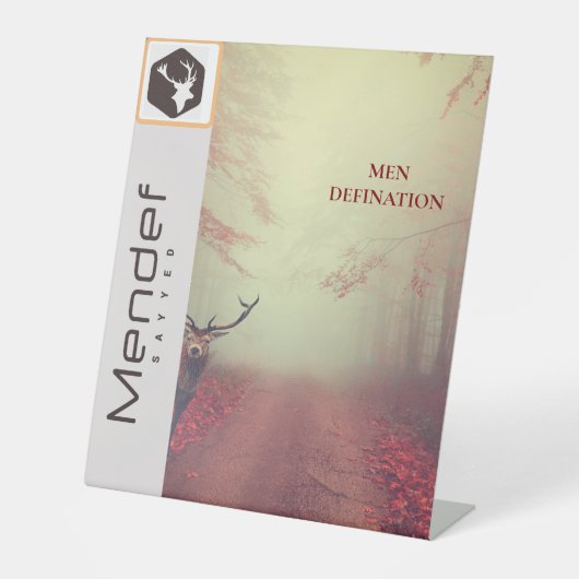 メンデフ 台座サイン (正面)