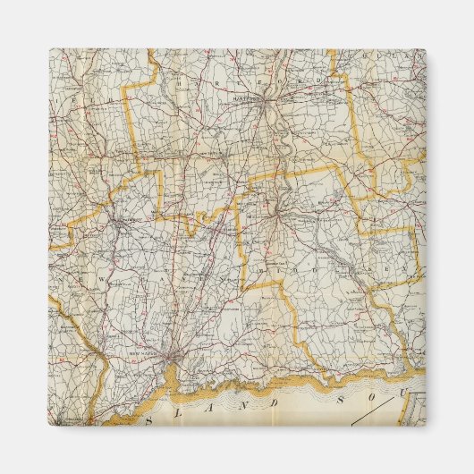 メンデンホールズガイド、道路地図コネチカット マグネット (正面)