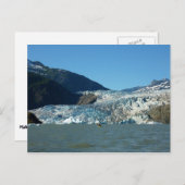 メンデンホール氷河でカヤック ポストカード (正面/裏面)
