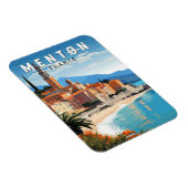 メントンフランストラベルアートヴィンテージ マグネット (右側)