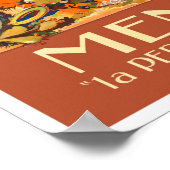 メントンフランスヴィンテージ旅行 ポスター (角)