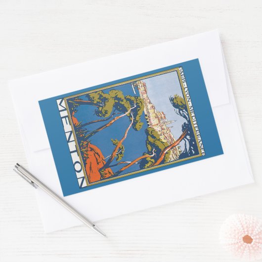 メントン 長方形シール (封筒)