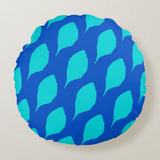 メントール葉デザイン円枕 ラウンドクッション