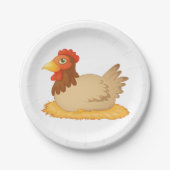 メンドオンネストキュートな農場動物 ペーパープレート (正面)