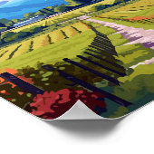 メンドザアルゼンチンビンテージ旅行イラストレーション ポスター (角)