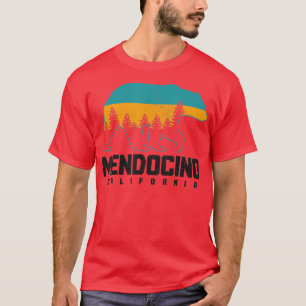 メンドシーノカリフォルニアベアーグリズリープライドアウトドアVi Tシャツ