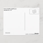 メンドシーノライトハウスポストカード ポストカード (裏面)