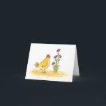 メンドリと背の高い花 カード<br><div class="desc">メンドリと背の高い花</div>