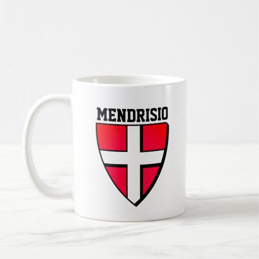 メンドリシオの紋章 – スイス コーヒーマグカップ (左)