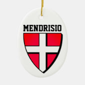 メンドリシオの紋章 – スイス セラミックオーナメント (正面)