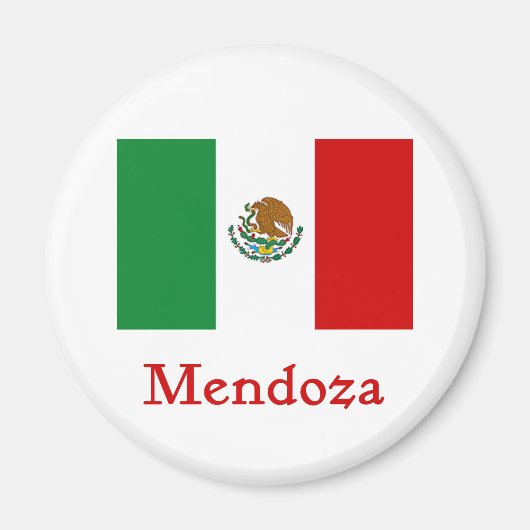 メンドーサ・メキシコ国旗 マグネット (正面)