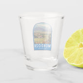 メンドーザアルゼンチントラベルアートヴィンテージ ショットグラス (裏面)