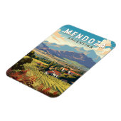 メンドーザアルゼンチントラベルアートヴィンテージ マグネット (左側)