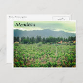 メンドーザアンデスブドウ園 ポストカード (正面/裏面)