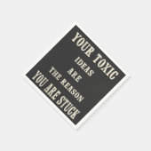 メンノベルティシャツブラックヴィンテージ引用文クラシック スタンダードカクテルナプキン (角)