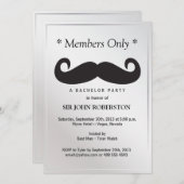 メンバーのみバチュラーパーティ 招待状 (正面/裏面)