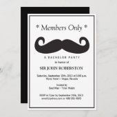 メンバーのみバチュラーパーティ 招待状 (正面/裏面)