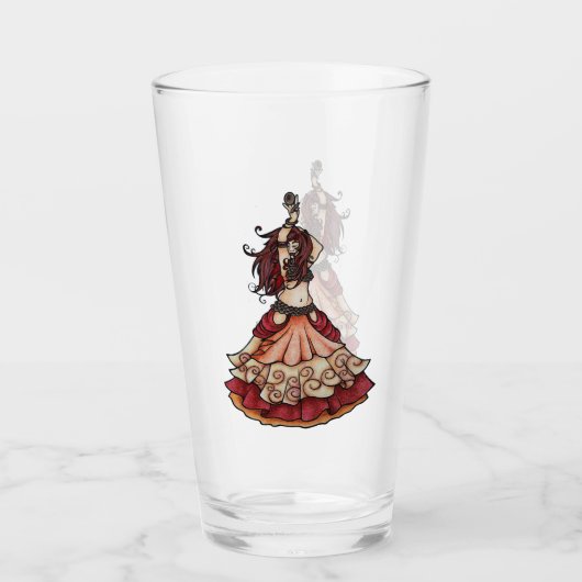 メンバーのベリーダンサー タンブラーグラス (正面)