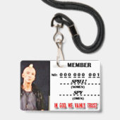 メンバーシップ バッジ (正面（ネックストラップ付）)