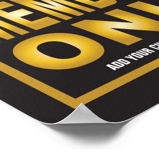 メンバー専用エントリの署名 ポスター (角)