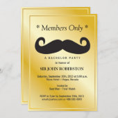 メンバー限定の独身パーティー 招待状 (正面/裏面)