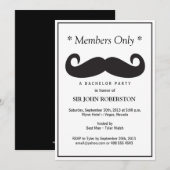 メンバー限定の独身パーティー 招待状 (正面/裏面)