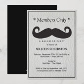 メンバー限定 バチェラーパーティー 偽革 招待状 (正面/裏面)