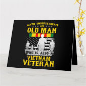 メンパパグランドパベトナム退役軍人ヴィンテージシャツメンズ カード (黄色い花)