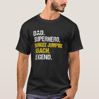 メンパパスーパーヒーローバンジージャンプコーチ Tシャツ