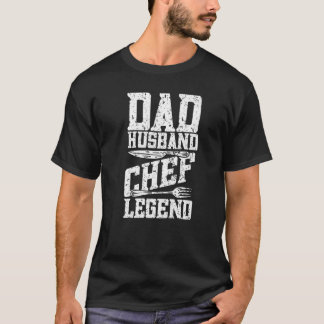 メンパパ夫シェフレジェンド調理師料理シェフ Tシャツ