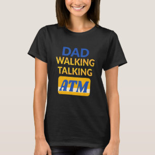 メンパパ歩くトーキングAtm Tシャツ