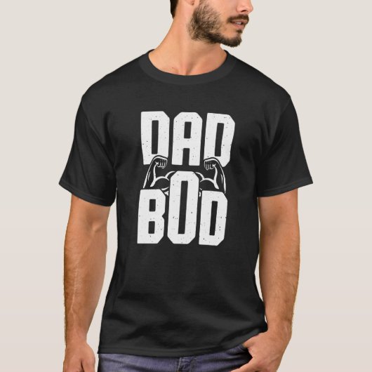 メンパパBod筋肉パパジョーク父パパBod Tシャツ (正面)