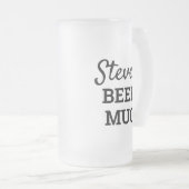 メンパーソナライズされたズ フロストグラスビールジョッキ (正面右)