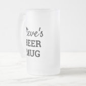 メンパーソナライズされたズ フロストグラスビールジョッキ (正面左)