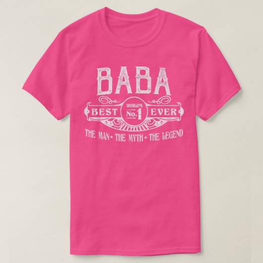 メンパーソナライズされたバ最高のバNo Tシャツ (デザイン正面)