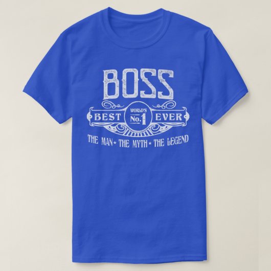 メンパーソナライズされたボス最高のNo Tシャツ (デザイン正面)