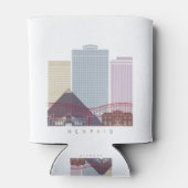 メンフィスのスカイラインポスター 缶クーラー (裏面)