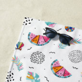 メンフィスのスタイルの熱帯夏パターン ビーチタオル (インサイチュ)