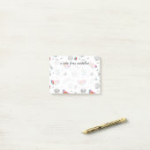 メンフィスのスタイルの熱帯夏パターン ポストイット (デスク上)