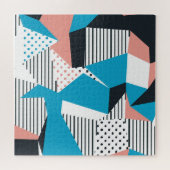 メンフィスのパターン：ミニマル抽象芸術傾向 ジグソーパズル (横)