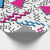 メンフィスのファンキーで騒々しいデザイン ラッピングペーパー (角)