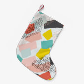 メンフィスのブラシストローク:ヴィンテージパターン。 スモールクリスマスストッキング (正面 (吊り時))