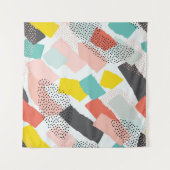 メンフィスのブラシストローク：ヴィンテージパターン。 タペストリー (正面(横))