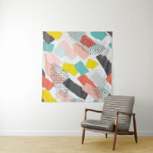 メンフィスのブラシストローク：ヴィンテージパターン。 タペストリー (インサイチュ(横))