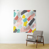 メンフィスのブラシストローク：ヴィンテージパターン。 タペストリー (インサイチュ)