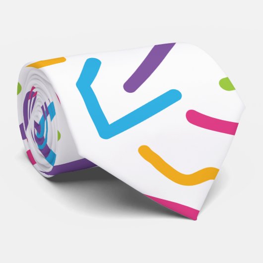 メンフィスのレトロのカラフルの抽象芸術のスタイル ネクタイ (ロール)