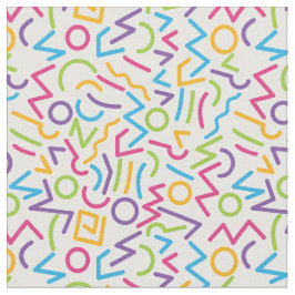 メンフィスのレトロのカラフルの抽象芸術のスタイル ファブリック