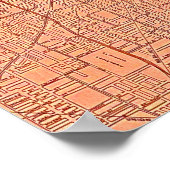 メンフィスの地図 ポスター (角)