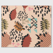 メンフィスの秋の秋の葉葉と地形の ラッピングペーパー (フラット)